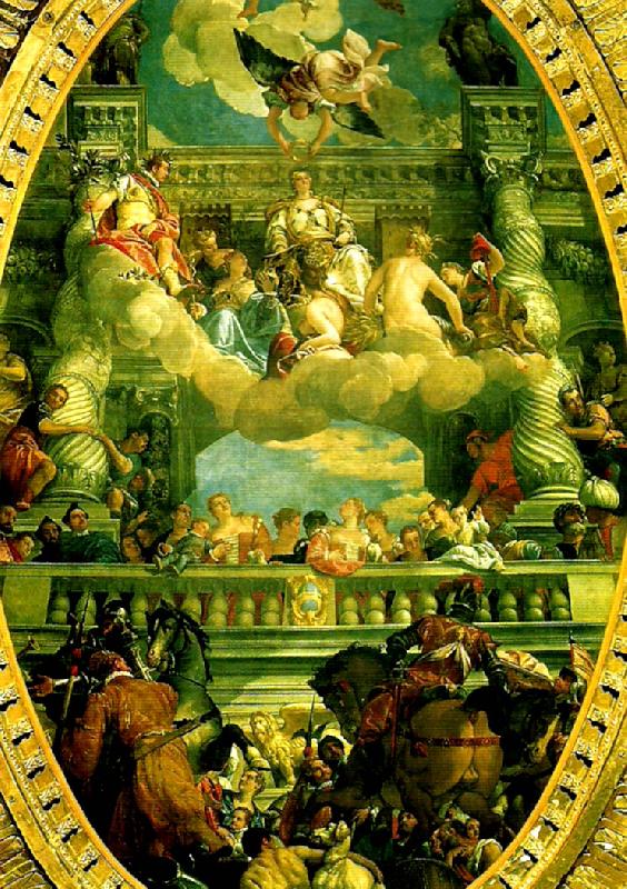 Paolo  Veronese venice triumphant Germany oil painting art